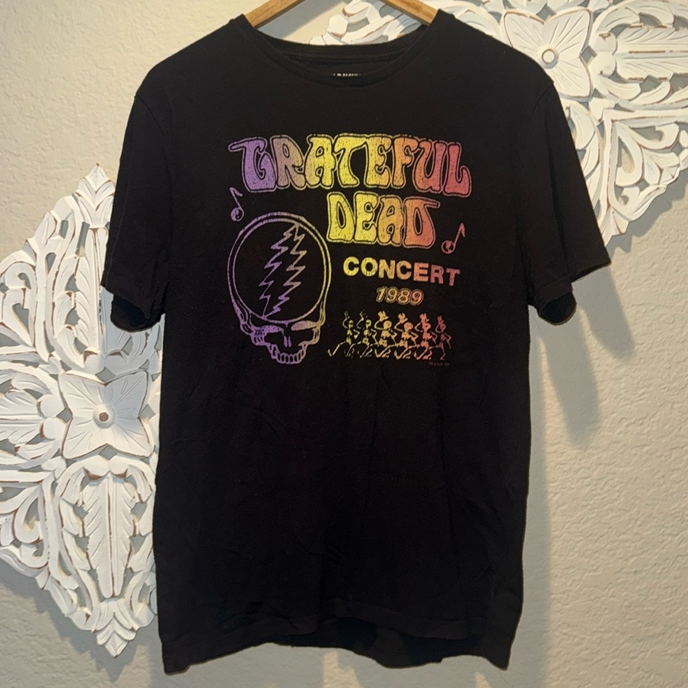 Unisex Grateful Dead Black Concert Shirt